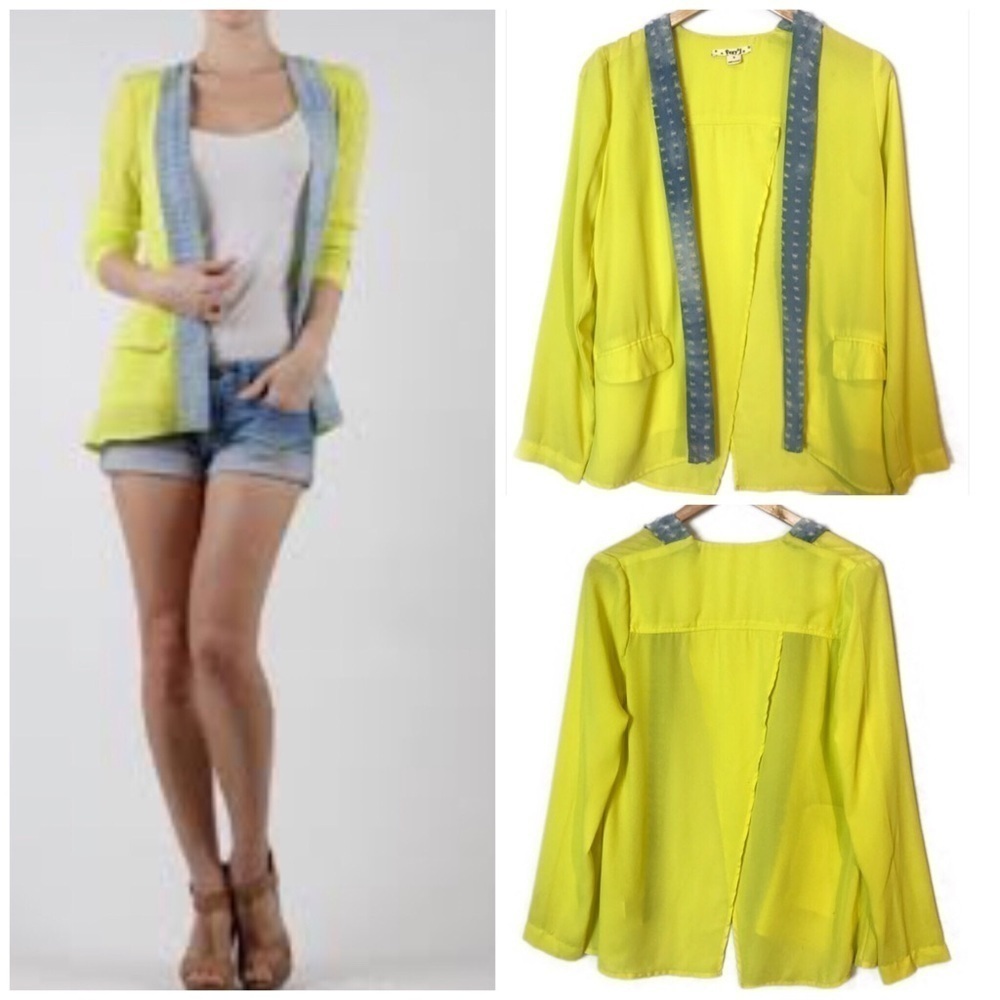 VERY J Semi-Sheer Jacket